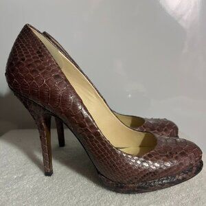 Alexandre Birman for Sacks Fifth Avenue Snakeskin Purple Pumps